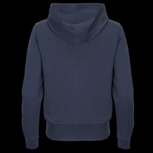 Bluzy & Bluzy Z Kapturem^Scania Damska bluza z kapturem basic, z zamkiem błyskawicznym, z gryfem, w kolorze granatowym