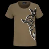 T-shirty^Scania Damski T-shirt Grand Griffin Duo, kolor khaki