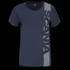 T-shirty^Scania Damski T-shirt w pionowe paski, kolor granatowy (Navy)