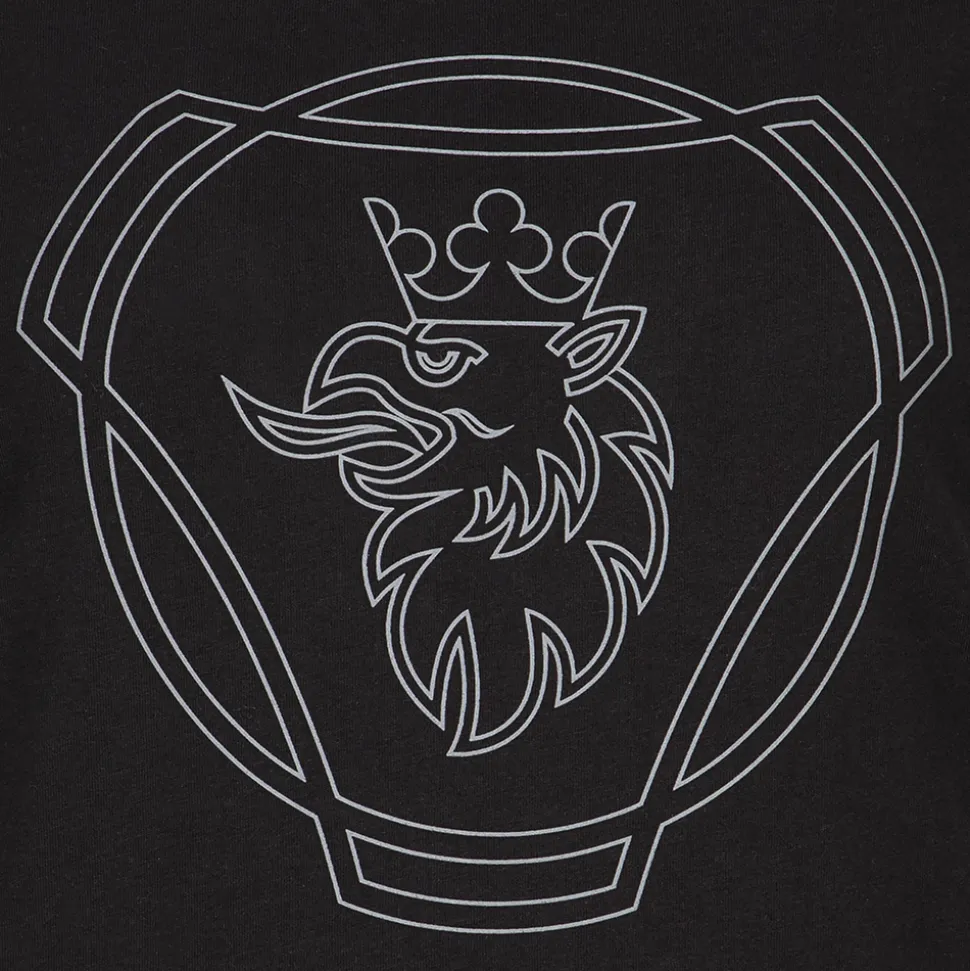 T-shirty^Scania Damski T-shirt z logo Symbol HD, kolor czarny