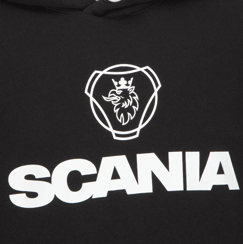 Bluzy & Bluzy Z Kapturem^Scania Męska bluza z kapturem z logo, w kolorze czarnym