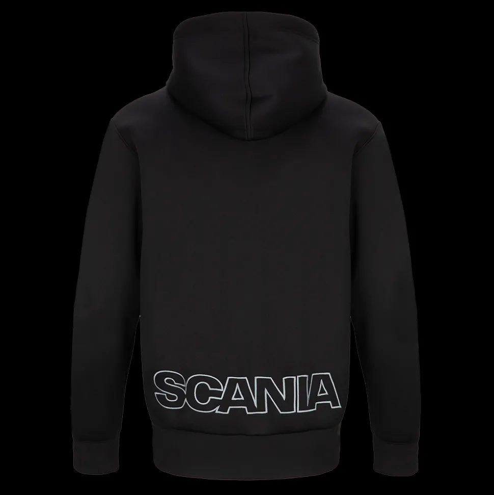 Bluzy & Bluzy Z Kapturem^Scania Męska gruba bluza z kapturem, na zamek, kolor czarny