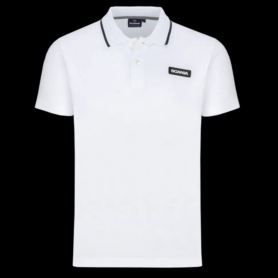 Polo^Scania Męska koszulka polo Base w kolorze optyczna biel (Optical White)