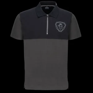 Polo^Scania Męska koszulka polo Duo z zamkiem 1/4, kolor antracytowy