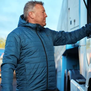 Kurtki I Kamizelki^Scania Męska lekka kurtka pikowana z kapturem
