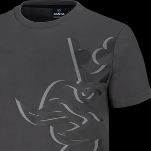T-shirty^Scania Męski T-shirt Grand Griffin Duo w kolorze antracytowym
