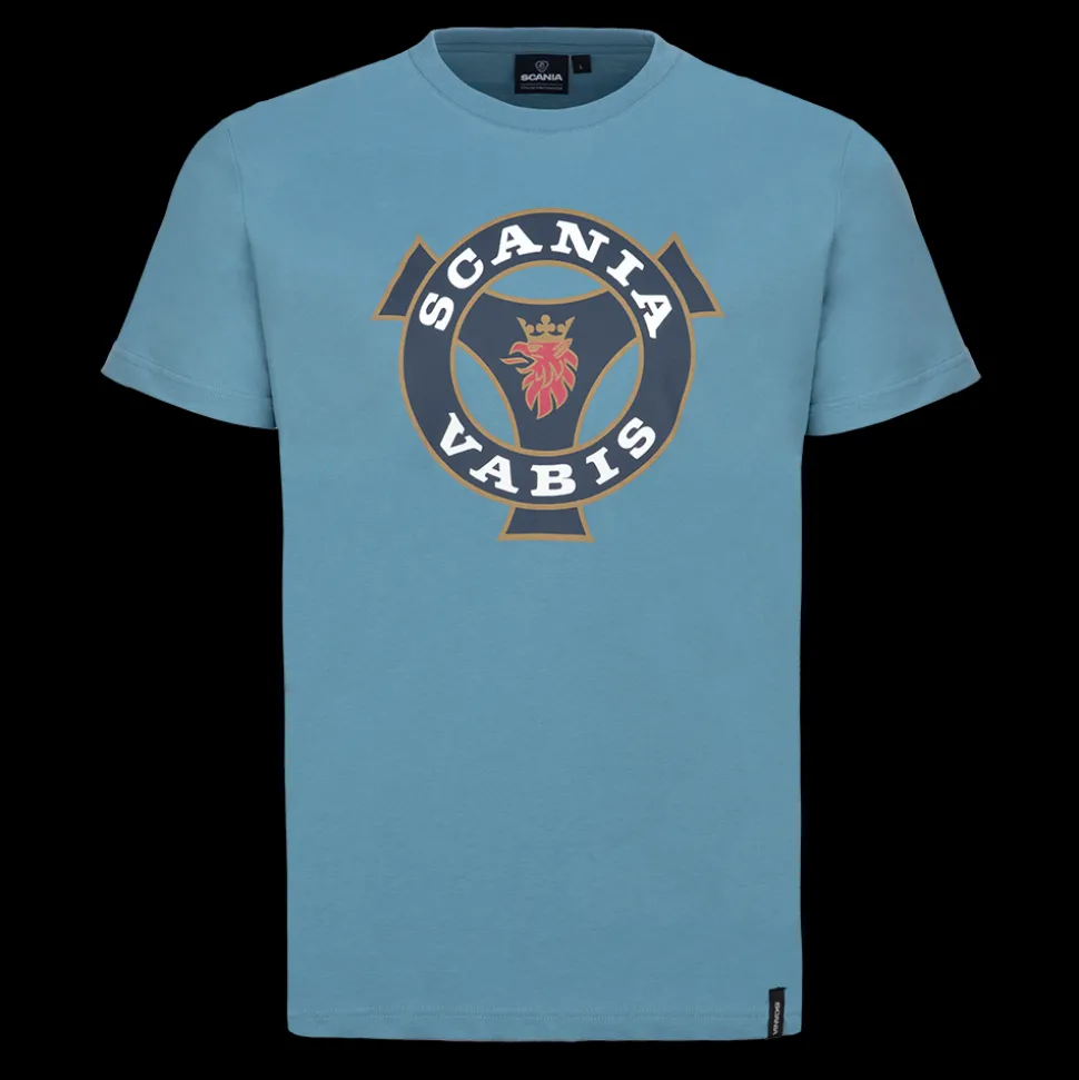 T-shirty^Scania Męski T-shirt Heritage w kolorze jasnoniebieskim