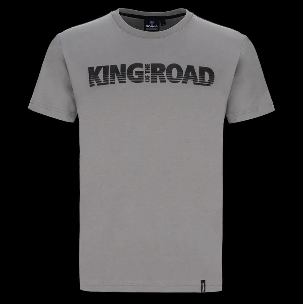 T-shirty^Scania Męski T-shirt King Of The Road, kolor Stone Grey (szary)