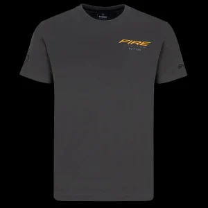 T-shirty^Scania Męski T-shirt z motywem ognia, kolor antracytowy