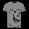 T-shirty^Scania Męski T-shirt z postrzępionym logo V8 w kolorze kamienny szary (Stone Grey)