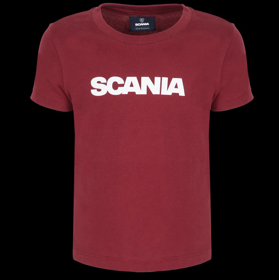tshirt_dziecicy_z_napisem_w_kolorze_burgundzkim_0.webp Odzież^Scania T-shirt dziecięcy z napisem w kolorze burgundzkim