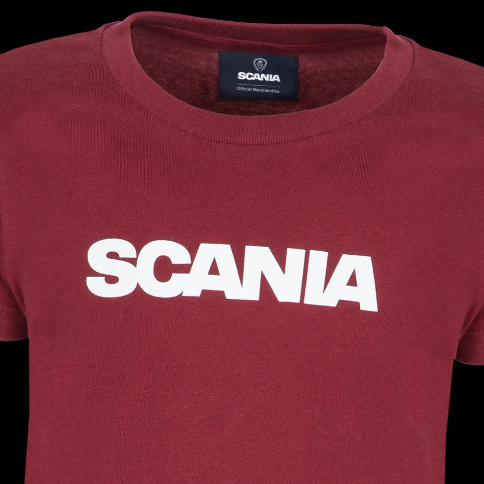 tshirt_dziecicy_z_napisem_w_kolorze_burgundzkim_3.webp Odzież^Scania T-shirt dziecięcy z napisem w kolorze burgundzkim