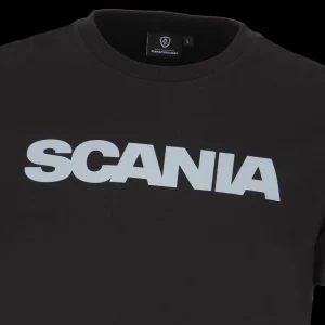 T-shirty^Scania T-shirt męski basic, czarny, z napisem